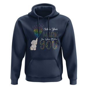 Dot Day Hoodie Make Your Mark And See Where It Takes Cute Elephant TS09 Navy Print Your Wear