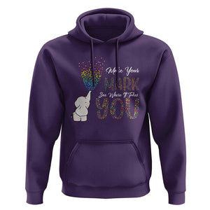 Dot Day Hoodie Make Your Mark And See Where It Takes Cute Elephant TS09 Purple Print Your Wear