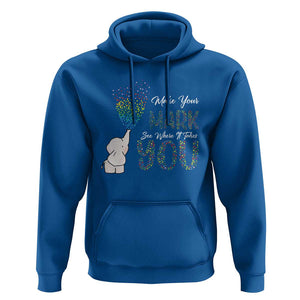 Dot Day Hoodie Make Your Mark And See Where It Takes Cute Elephant TS09 Royal Blue Print Your Wear