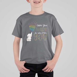 Dot Day T Shirt For Kid Make Your Mark And See Where It Takes Cute Elephant TS09 Charcoal Print Your Wear