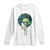 Cute Alien Hugs Cat Long Sleeve Shirt TS09 White Print Your Wear