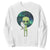 Cute Alien Hugs Cat Sweatshirt TS09 White Print Your Wear