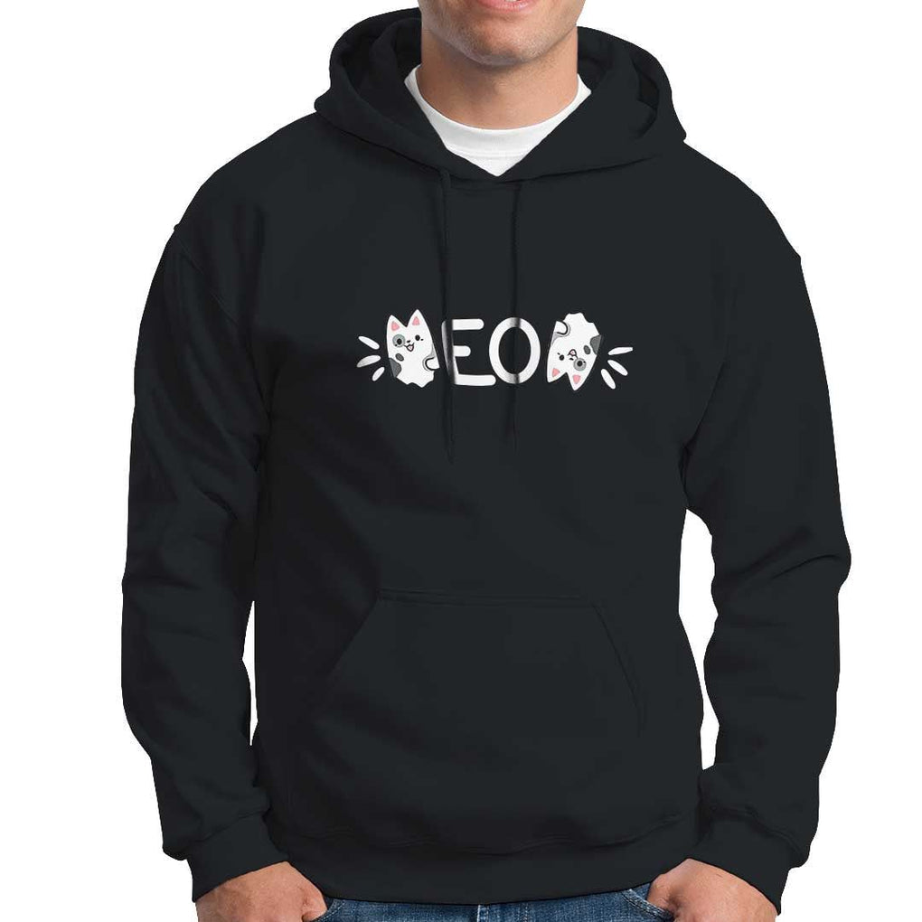 Cat Lover Hoodie Just Meow Meoow All Day TS09 Black Print Your Wear