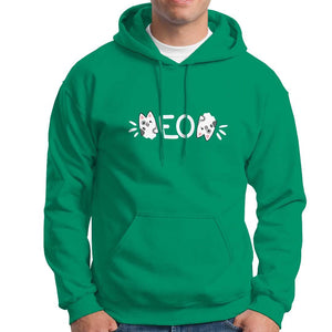 Cat Lover Hoodie Just Meow Meoow All Day TS09 Irish Green Print Your Wear