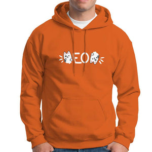 Cat Lover Hoodie Just Meow Meoow All Day TS09 Orange Print Your Wear