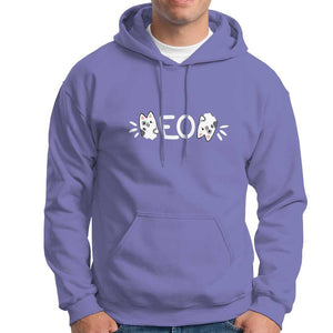 Cat Lover Hoodie Just Meow Meoow All Day TS09 Violet Print Your Wear