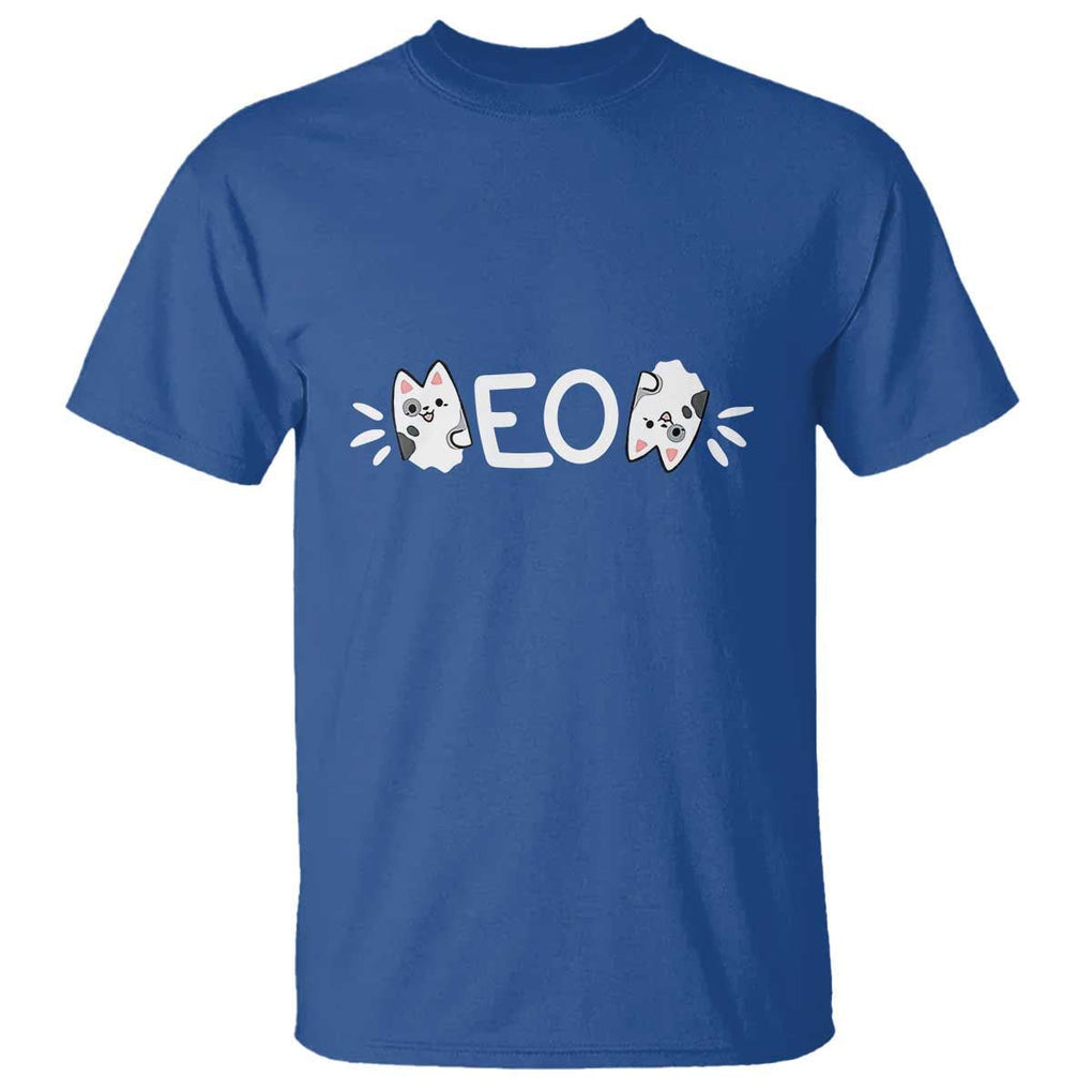 Cat Lover T Shirt Just Meow Meoow All Day TS09 Royal Blue Print Your Wear