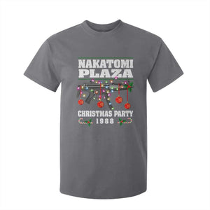 Christmas Nakatomi Plaza 1988 T Shirt For Kid Christmas Lights Machine Gun TS09 Charcoal Print Your Wear