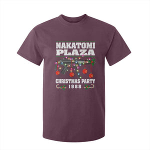 Christmas Nakatomi Plaza 1988 T Shirt For Kid Christmas Lights Machine Gun TS09 Maroon Print Your Wear