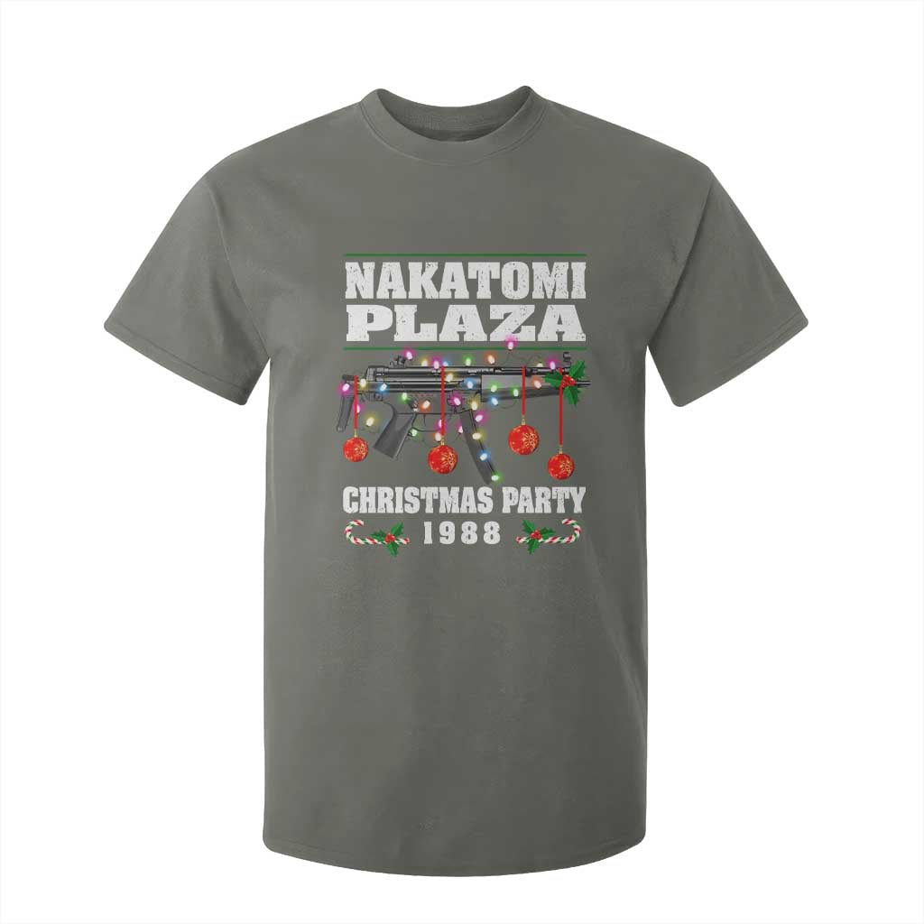 Christmas Nakatomi Plaza 1988 T Shirt For Kid Christmas Lights Machine Gun TS09 Military Green Print Your Wear