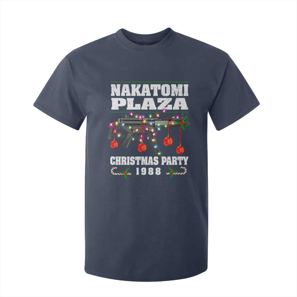 Christmas Nakatomi Plaza 1988 T Shirt For Kid Christmas Lights Machine Gun TS09 Navy Print Your Wear