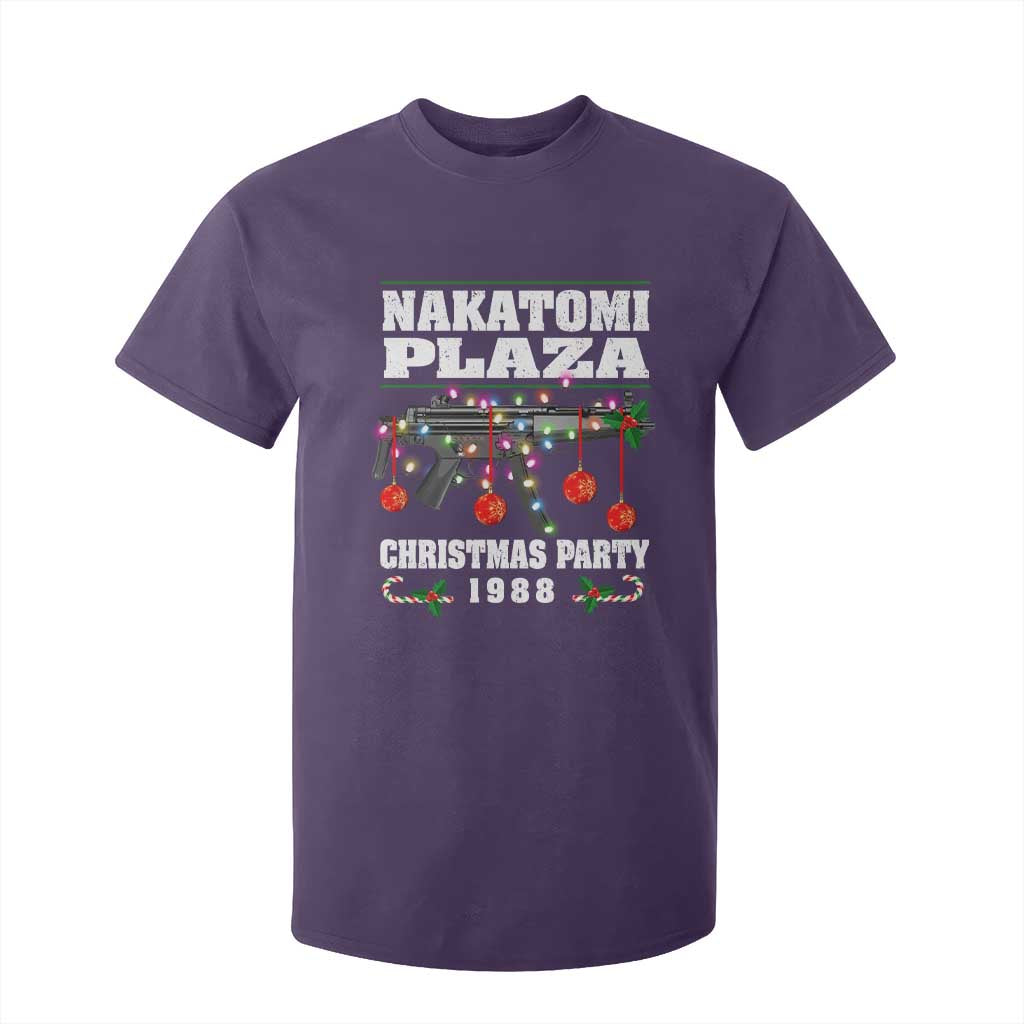 Christmas Nakatomi Plaza 1988 T Shirt For Kid Christmas Lights Machine Gun TS09 Purple Print Your Wear
