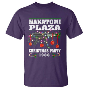 Christmas Nakatomi Plaza 1988 T Shirt Christmas Lights Machine Gun TS09 Purple Print Your Wear