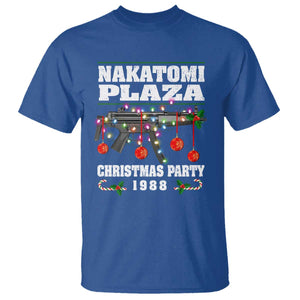 Christmas Nakatomi Plaza 1988 T Shirt Christmas Lights Machine Gun TS09 Royal Blue Print Your Wear