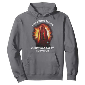 Nakatomi Plaza Christmas Party Survivor Hoodie TS09 Charcoal Print Your Wear
