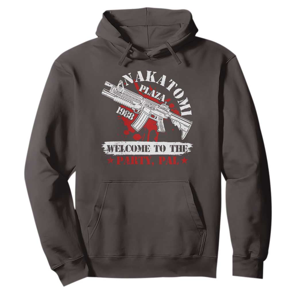 Christmas Nakatomi Plaza 1988 Hoodie Welcome To The Party Pal TS09 Dark Chocolate Print Your Wear