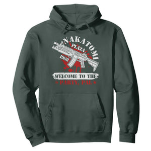 Christmas Nakatomi Plaza 1988 Hoodie Welcome To The Party Pal TS09 Dark Forest Green Print Your Wear