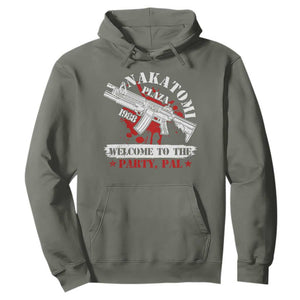 Christmas Nakatomi Plaza 1988 Hoodie Welcome To The Party Pal TS09 Military Green Print Your Wear