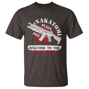 Christmas Nakatomi Plaza 1988 T Shirt Welcome To The Party Pal TS09 Dark Chocolate Print Your Wear