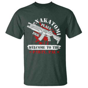 Christmas Nakatomi Plaza 1988 T Shirt Welcome To The Party Pal TS09 Dark Forest Green Print Your Wear
