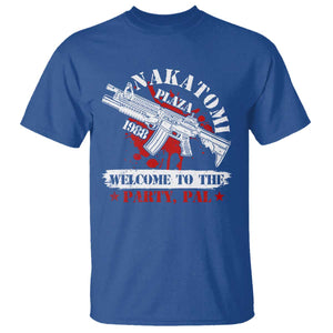 Christmas Nakatomi Plaza 1988 T Shirt Welcome To The Party Pal TS09 Royal Blue Print Your Wear