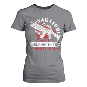 Christmas Nakatomi Plaza 1988 T Shirt For Women Welcome To The Party Pal TS09 Charcoal Print Your Wear