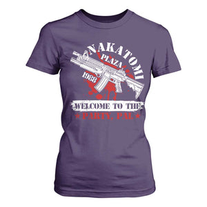 Christmas Nakatomi Plaza 1988 T Shirt For Women Welcome To The Party Pal TS09 Purple Print Your Wear