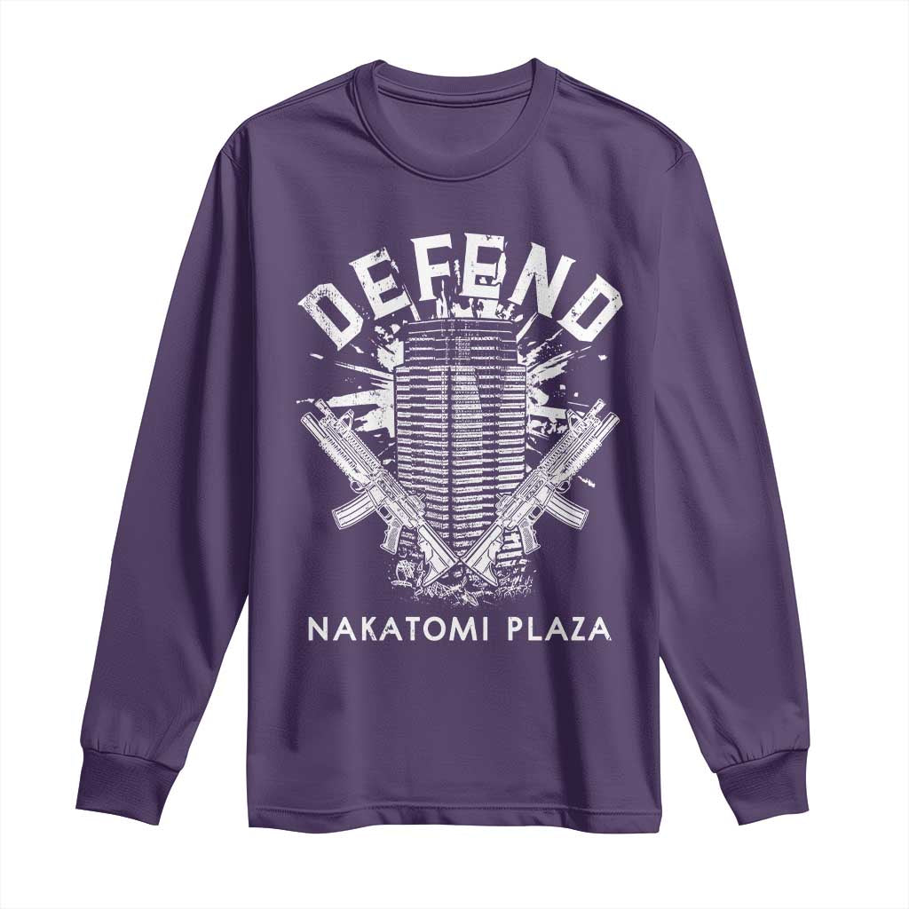 Defend Nakatomi Plaza Funny Christmas Long Sleeve Shirt TS09 Purple Print Your Wear