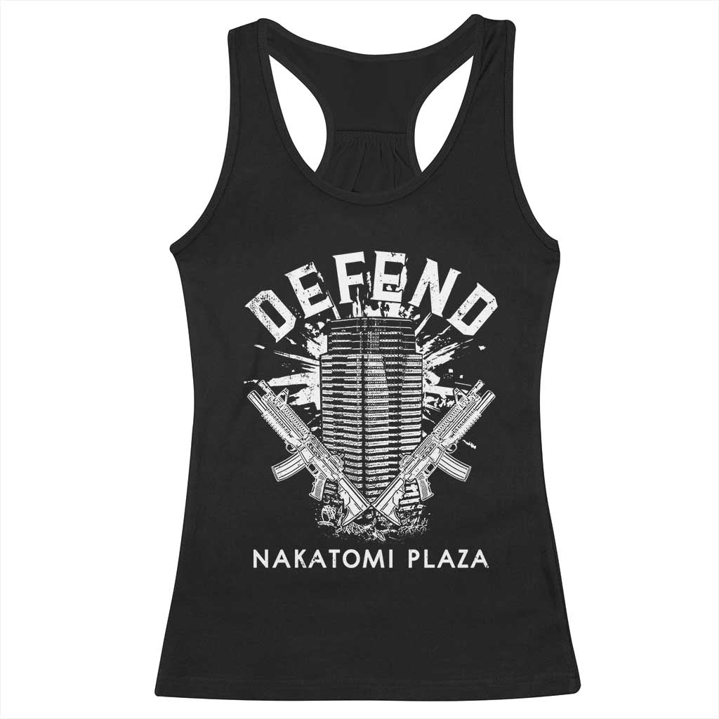 Defend Nakatomi Plaza Funny Christmas Racerback Tank Top TS09 Black Print Your Wear