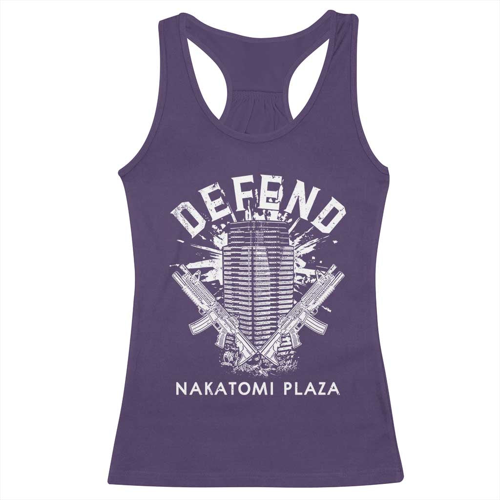 Defend Nakatomi Plaza Funny Christmas Racerback Tank Top TS09 Purple Print Your Wear