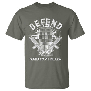 Defend Nakatomi Plaza Funny Christmas T Shirt TS09 Military Green Print Your Wear