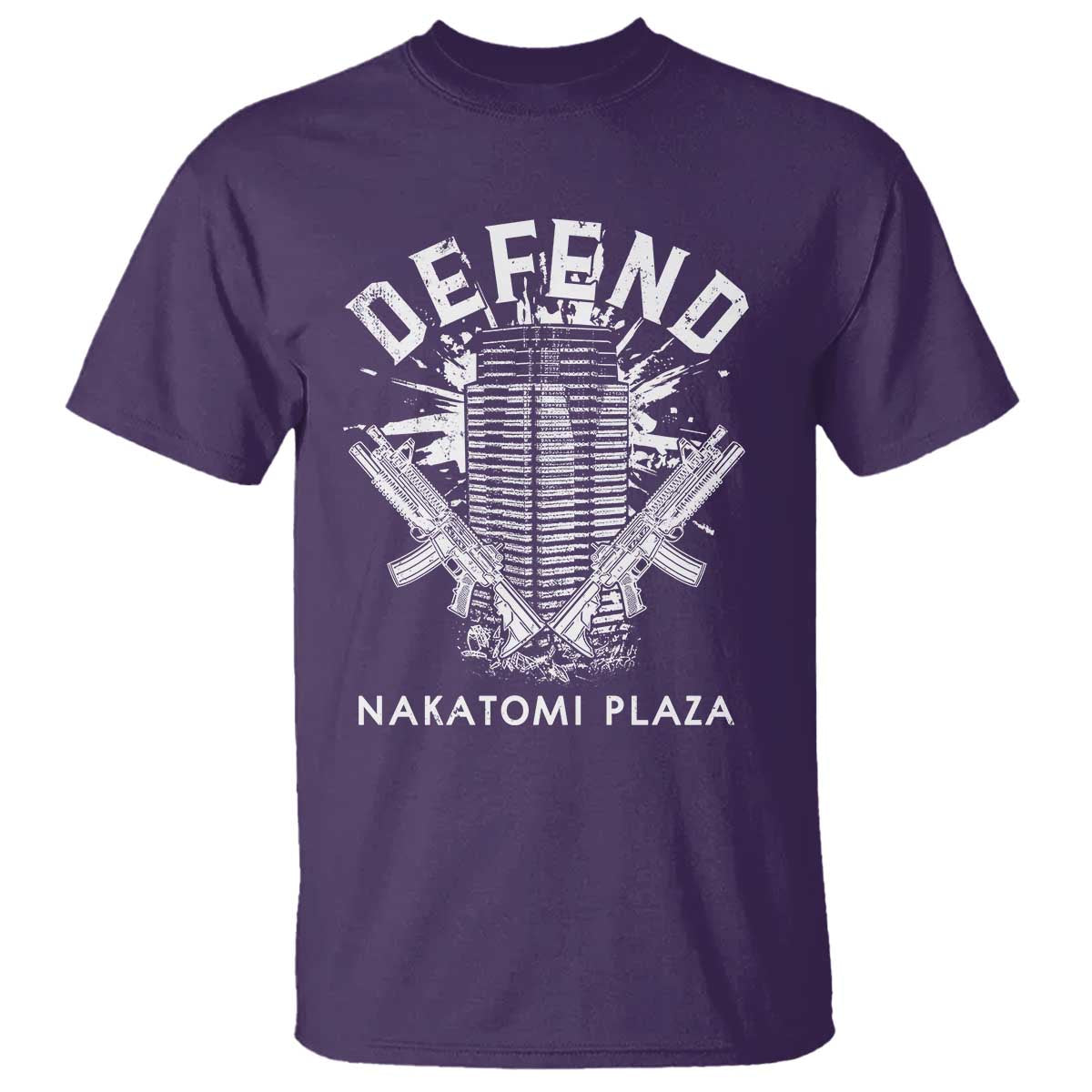 Defend Nakatomi Plaza Funny Christmas T Shirt TS09 Purple Print Your Wear