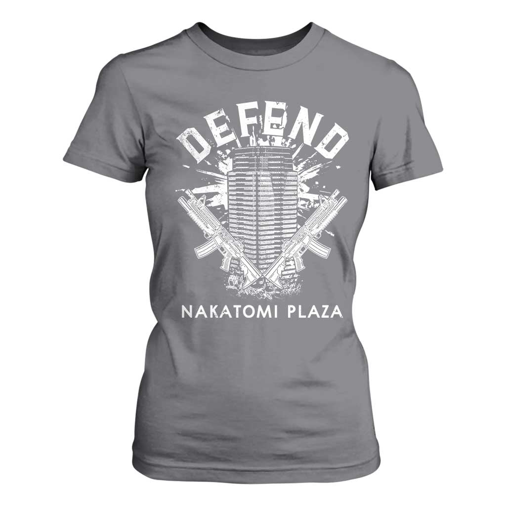 Defend Nakatomi Plaza Funny Christmas T Shirt For Women TS09 Charcoal Print Your Wear