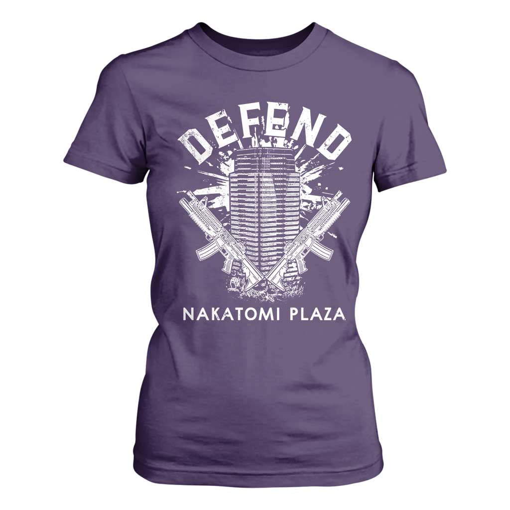 Defend Nakatomi Plaza Funny Christmas T Shirt For Women TS09 Purple Print Your Wear