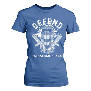 Defend Nakatomi Plaza Funny Christmas T Shirt For Women TS09 Royal Blue Print Your Wear