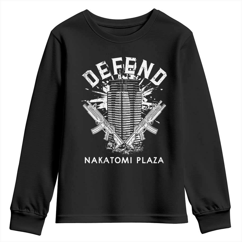 Defend Nakatomi Plaza Funny Christmas Youth Sweatshirt TS09 Black Print Your Wear