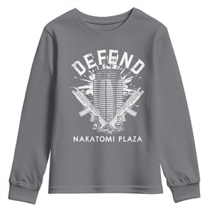 Defend Nakatomi Plaza Funny Christmas Youth Sweatshirt TS09 Charcoal Print Your Wear