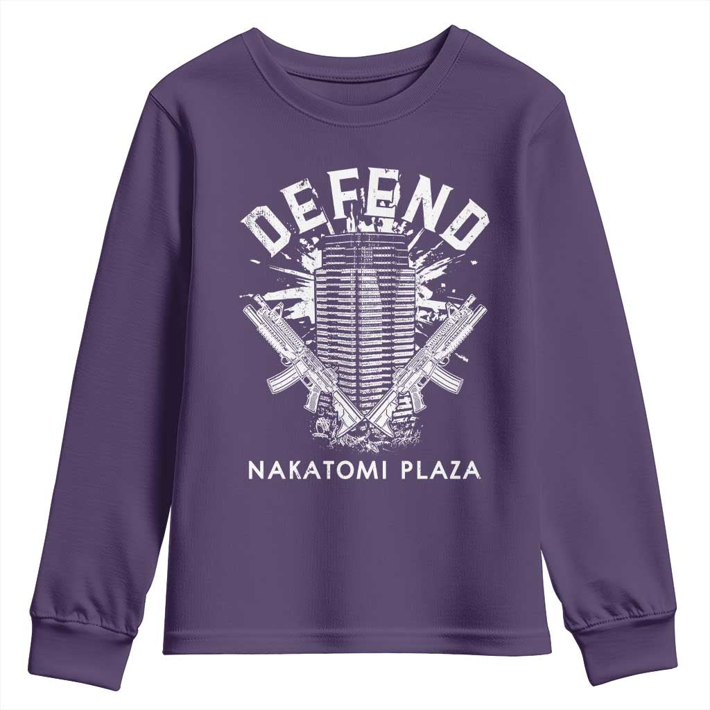 Defend Nakatomi Plaza Funny Christmas Youth Sweatshirt TS09 Purple Print Your Wear
