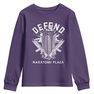 Defend Nakatomi Plaza Funny Christmas Youth Sweatshirt TS09 Purple Print Your Wear