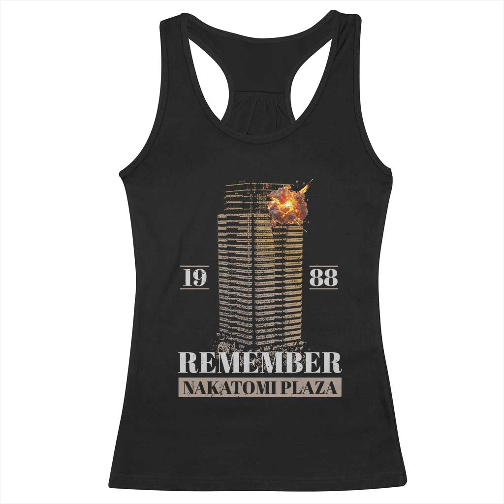 Remember Nakatomi Plaza 1988 Racerback Tank Top TS09 Black Print Your Wear