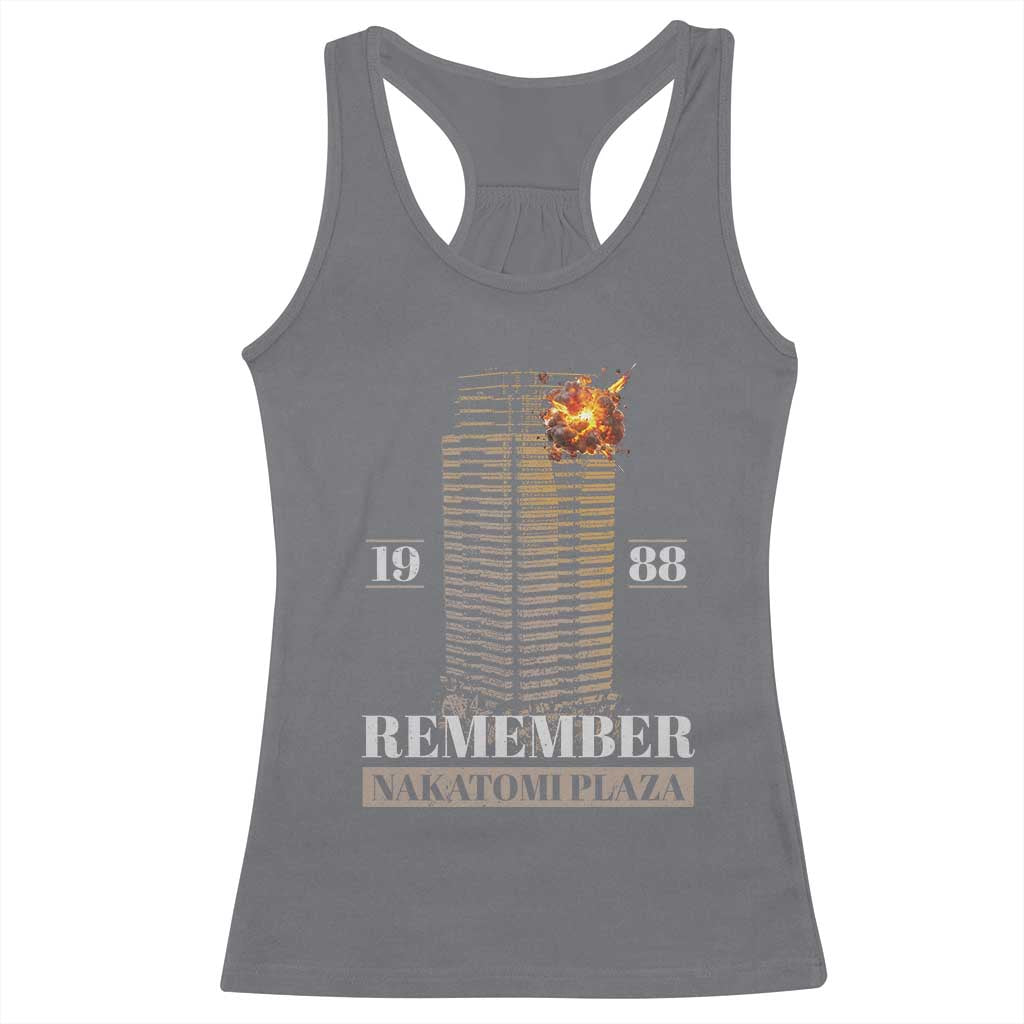 Remember Nakatomi Plaza 1988 Racerback Tank Top TS09 Charcoal Print Your Wear