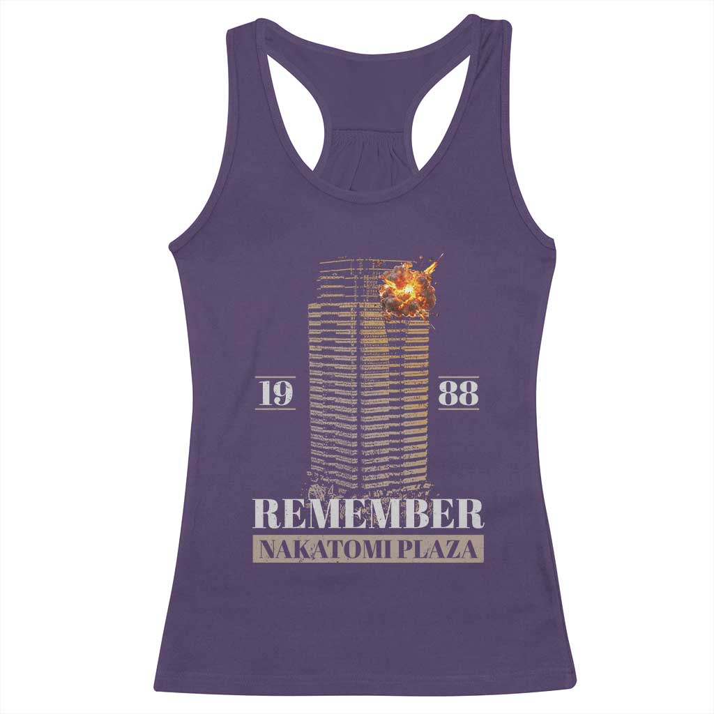 Remember Nakatomi Plaza 1988 Racerback Tank Top TS09 Purple Print Your Wear