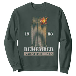 Remember Nakatomi Plaza 1988 Sweatshirt TS09 Dark Forest Green Print Your Wear