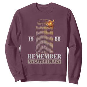Remember Nakatomi Plaza 1988 Sweatshirt TS09 Maroon Print Your Wear