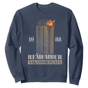 Remember Nakatomi Plaza 1988 Sweatshirt TS09 Navy Print Your Wear