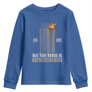 Remember Nakatomi Plaza 1988 Youth Sweatshirt TS09 Royal Blue Print Your Wear