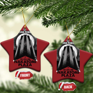 Never Forget Nakatomi Plaza 1988 Christmas Ornament TS09 Star Red Print Your Wear