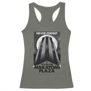 Never Forget Nakatomi Plaza 1988 Racerback Tank Top TS09 Military Green Print Your Wear