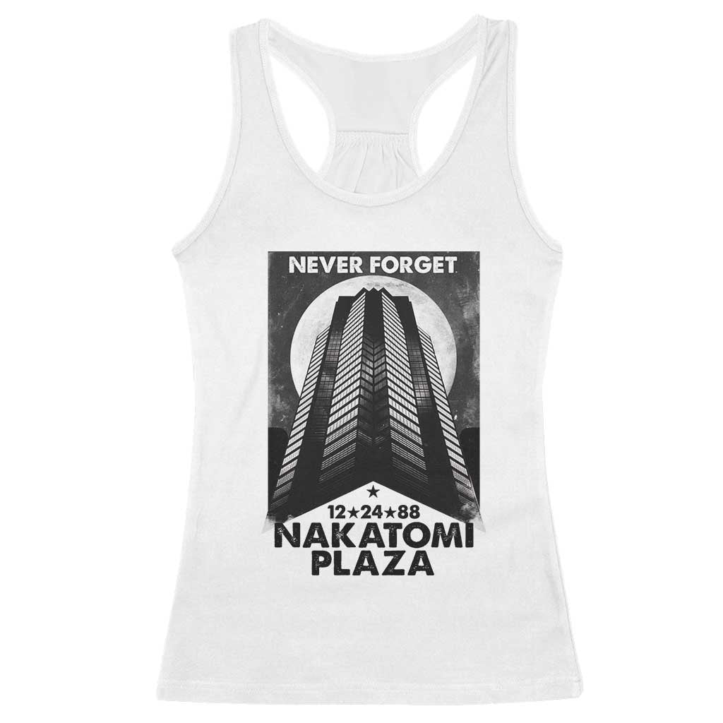 Never Forget Nakatomi Plaza 1988 Racerback Tank Top TS09 White Print Your Wear