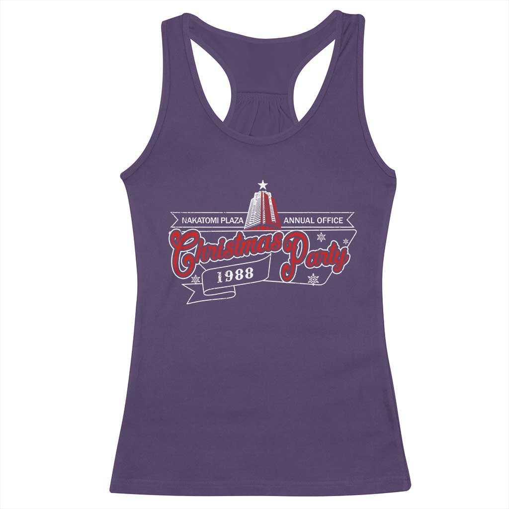 Nakatomi Plaza Christmas Party 1988 Racerback Tank Top TS09 Purple Print Your Wear